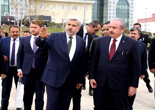 TBMM BAŞKANI ŞENTOP, ASÜ’DE 12 DEV ESERİN AÇILIŞINI YAPTI