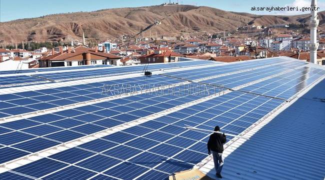 AKSARAY BELEDİYESİ GÜNEŞ ENERJİ SANTRALİ KURUYOR