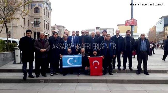 AKSARAY'DA ÇİN ZULMÜNÜ KINADILAR