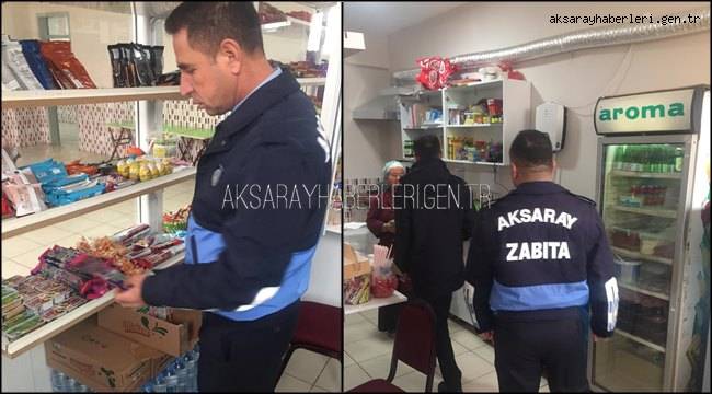 AKSARAY'DA ÇOCUKLARIMIZIN SAĞLIĞI İÇİN KANTİN DENETİMLERİ DEVAM EDİYOR