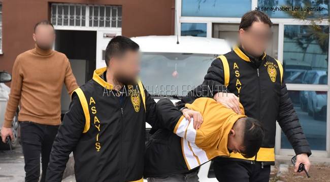 AKSARAY'DA HIRSIZLIK FAİLİ 4 GENÇ YAKALANDI