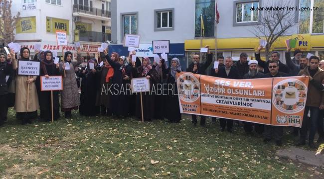 AKSARAY'DA SİVİL TOPLUM KURULUŞLARI 'MAZLUMLAR İÇİN DAYANIŞMA ZAMANI' DEDİLER