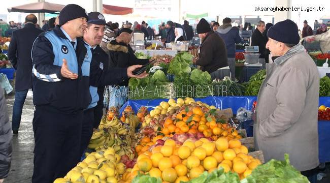 AKSARAY SEMT PAZARLARI ZABITANIN KONTROLÜNDE 