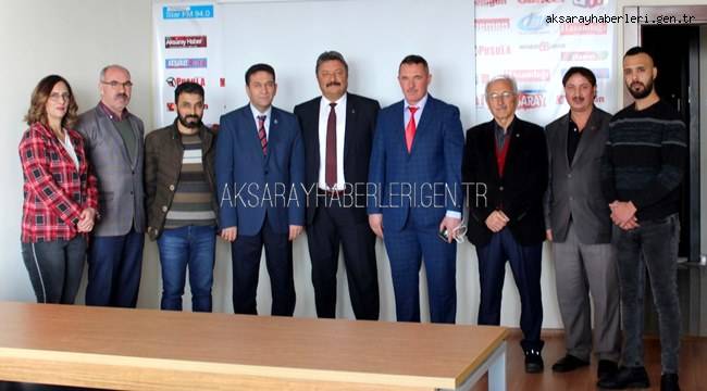 Emniyet Müdürü Kolcu Orta Anadolu Gazeteciler Cemiyetini Ziyaret Etti