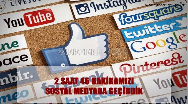 TÜRKLER OLARAK 24 SAATİMİZİN 2 SAAT 46 DAKİKASINI SOSYAL MEDYADA GEÇİRDİK