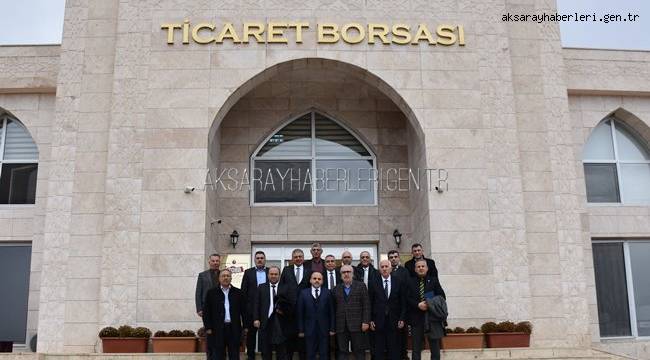 TÜRKŞEKER'DEN AKSARAY TİCARET BORSASINA NEZAKET ZİYARETİ 