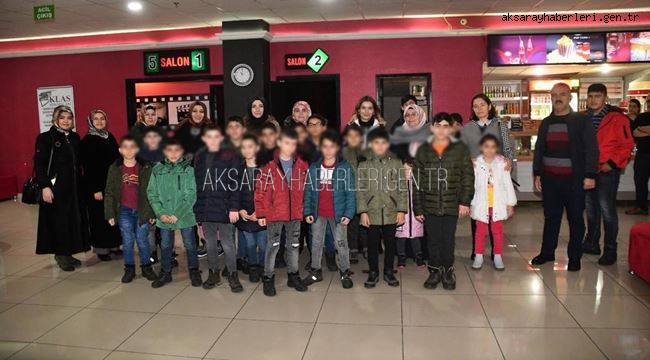 AKSARAY SEVGİ EVLERİNDE KALAN ÇOCUKLAR ‘RAFADAN TAYFA GÖBEKLİTEPE’ FİLMİNİ İZLEDİ