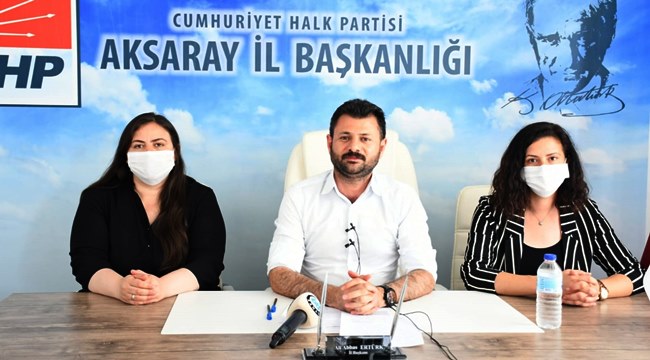 İL BAŞKANI ERTÜRK "CUMHURİYET HALK PARTİSİ'Nİ SUSTURAMAYACAK VE DURDURAMAYACAKSINIZ"