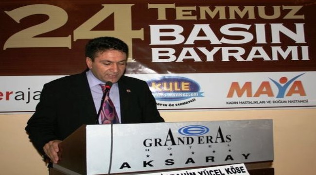 Küresel Gazeteciler Konseyi Aksaray İl Temsilcisi Celil ACAR:"Basın Demokratik Hayatın Vazgeçilme Unsurudur." 