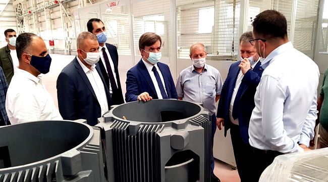 VALİ AYDOĞDU VE EÜAŞ GENEL MÜDÜRÜ ALAGÖZ’DEN AEMOT MOTORA ZİYARET