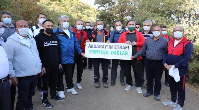 YEŞİL AKSARAY İÇİN KOLLAR SIVANDI 1 MİLYON FİDAN DİKİLECEK 