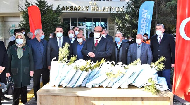 AKSARAY BELEDİYESİ ÖĞRETMENLER GÜNÜ ANISINA 40 BİN FİDAN DİKTİ