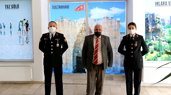 İL JANDARMA KOMUTANLIĞININ AKSARAY'IN TARİHİ DEĞERLERİ DUYARLILIĞI! 