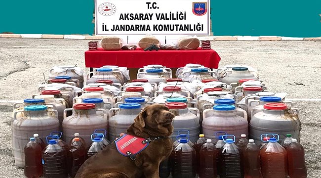 AKSARAY'DA KAÇAK İÇKİ İMALATI YAPAN ŞAHISLARA JANDARMA OPERASYONU