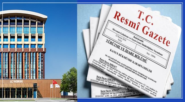 RESMİ GAZETEDE YAYIMLANDI AKSARAY'DA 4500 KİŞİ İSTİHDAM EDİLECEK