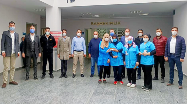 AKSARAY GENÇ MÜSİAD SAĞLIK ORDUSU NEFERLERİNİ ZİYARET ETTİ