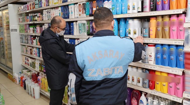 HALKIMIZIN SAĞLIĞI İÇİN AKSARAY BELEDİYESİ ZABITA EKİPLERİ İŞBAŞINDA