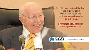 AGD, ERBAKAN HOCA'YI HATİM VE DUALARLA ANIYOR 