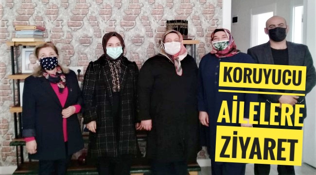 Aksaray Valisi Hamza Aydoğdu’nun eşi Emine Aydoğdu koruyucu ailelere ziyarette bulundu