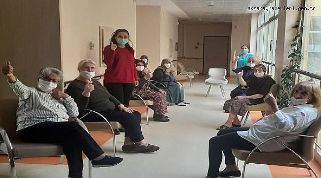 Huzurevleri sakinleri salgın sürecini etkinliklere katılarak geçiriyor