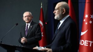 Kılıçdaroğlu, Saadet Partisi Genel Başkanı Temel Karamollaoğlu'nu ziyaret etti