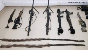 MSB, Gara'daki mağara ele geçirilen silahların görüntüsünü paylaştı