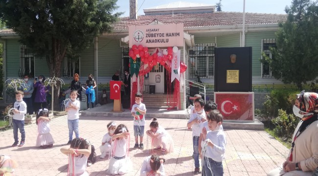ANA OKULUNDA ÇEVRE BİLİNCİ İÇİN YEŞİL BAYRAK TÖRENİ YAPILDI