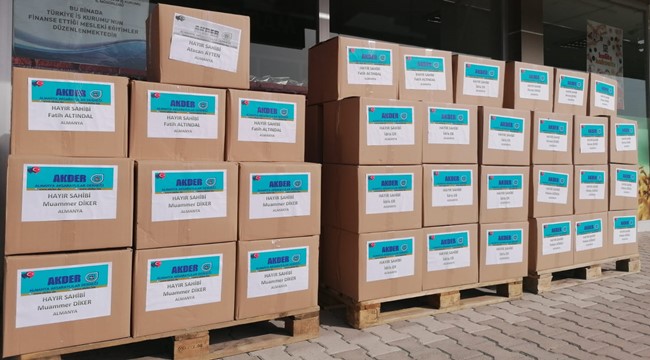 GURBETÇİ DERNEKLERİNDEN 60 KÖY’DEKİ 2000 AİLEYE RAMAZAN KUMANYASI!