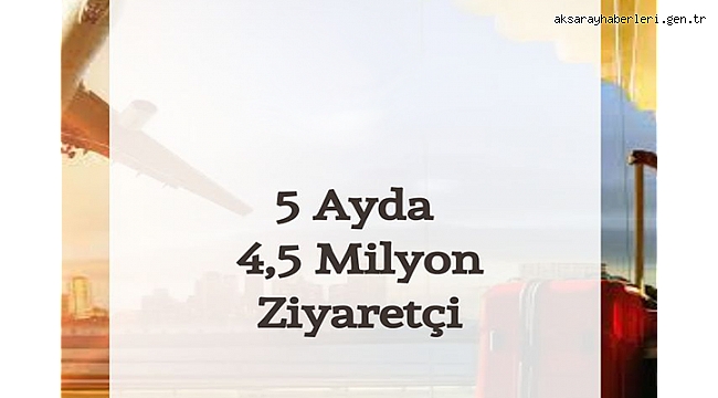 5 ayda 4,5 milyon ziyaretçiv