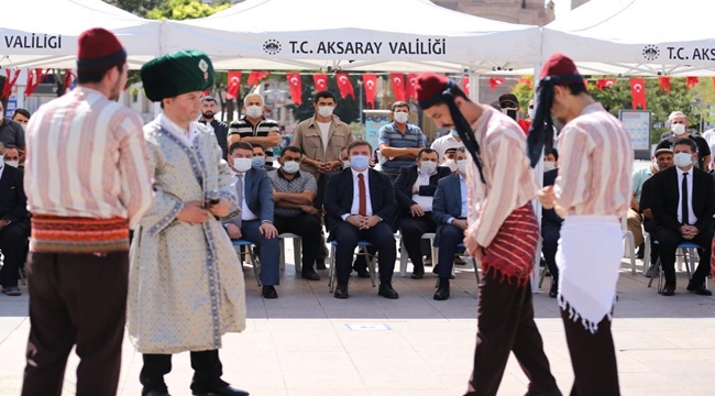 AKSARAY'DA YILIN AHİSİ, KALFA VE ÇIRAĞINA ŞED KUŞANMA MERASİMİ YAPILDI