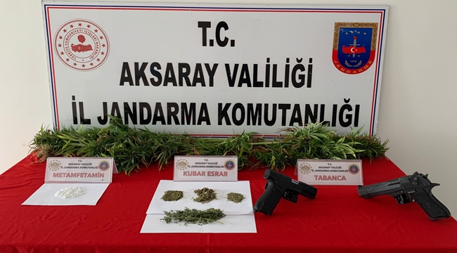 AKSARAY TATLICA KÖYÜNDE UYUŞTURUCU OPERASYONU: 1 GÖZALTI