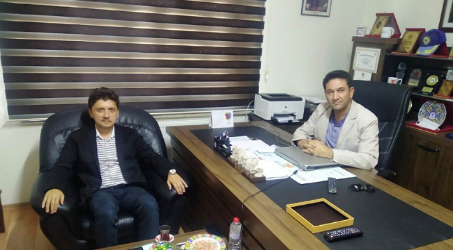 SAATÇİOĞLUN’DAN  BAŞKAN ACAR’A NEZAKET ZİYARETİ