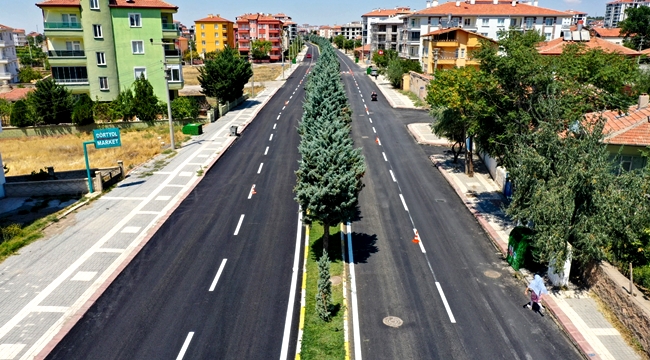 AKSARAY'DA 2021 YILINDA 110 BİN TON ASFALT SERİMİ GERÇEKLEŞTİ