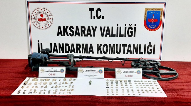 AKSARAY'IN ORTAKÖY İLÇESİNDE TARİHİ ESER OPERASYONU