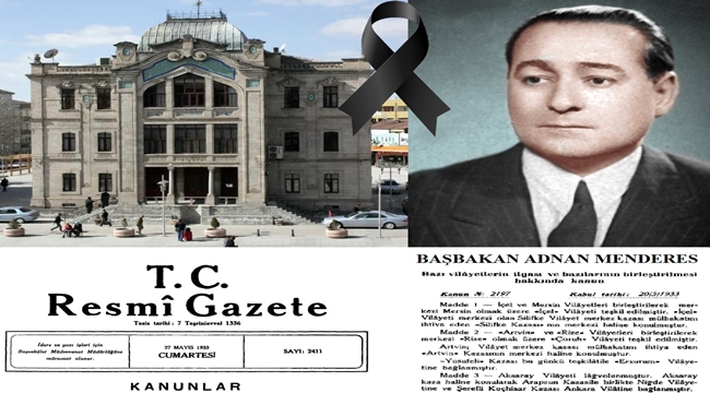 BUGÜN TÜRKİYE İLE AKSARAY’IN ORTAK YAS GÜNÜ!!!