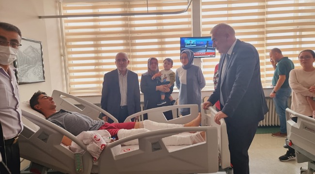 MHP AKSARAY MİLLETVEKİLİ RAMAZAN KAŞLI'DAN KAHRAMAN GAZİLERİMİZE GEÇMİŞ OLSUN ZİYARETİ
