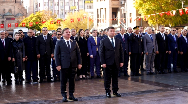 GAZİ MUSTAFA KEMAL ATATÜRK VEFATININ 84. YILINDA AKSARAY'DA DÜZENLENEN TÖRENLE ANILDI