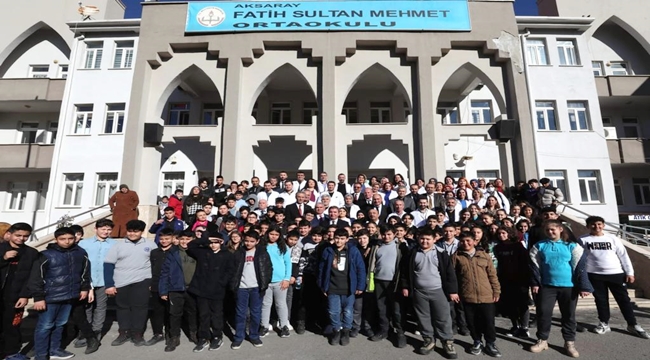 AKSARAY'DA ÖĞRENCİLERİN YARIYIL TATİLİ SEVİNCİ