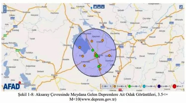 AKSARAY DEPREM RİSK HARİTASI, AKSARAY DEPREM BÖLGESİ Mİ?