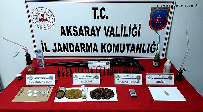 AKSARAY'DA KOMANDO DESTEKLİ UYUŞTURUCU OPERASYONU