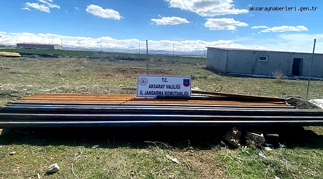 GÜZELYURT İLÇESİNDE SONDAJ BORUSU ÇALANLARI JANDARMA YAKALADI