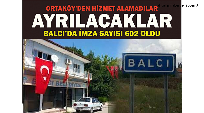 BALCI HALKI , MAHALLESİ OLDUĞU ORTAKÖY'DEN ÇIKMAK İSTİYOR 