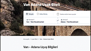 Van Adana Uçak Bileti 