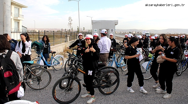 AKSARAY'DA 100 BİSİKLETLİ 100.YIL CUMHURİYET TURU
