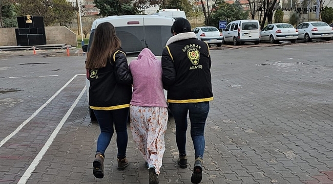 AKSARAY'DA ÇEŞİTLİ SUÇLARDAN16 YIL HAPİS CEZASI BULUNAN KADIN YAKALANDI