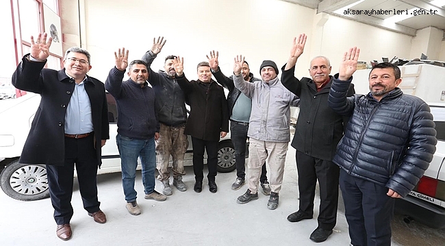 BAŞKAN DİNÇER’E SANAYİ ESNAFLARINDAN TAM DESTEK