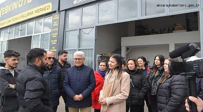 YENİ SANAYİ ESNAFI CHP BELEDİYE BAŞKAN ADAYI PELİNSU YILDIRIM DEMİR’E KİRALARDAN DERT YANDI