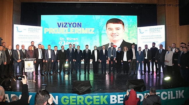 BAŞKAN DİNÇER; ''AÇIKLADIĞIMIZ 41 PROJE AKSARAY'IMIZA HAYIRLI OLSUN'' 