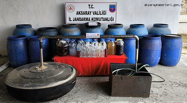 GÜZELYURT İLÇESİNDE SAHTE ALKOL İMALATI YAPAN 2 KİŞİ YAKALANDI