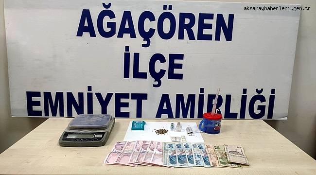EMNİYETTEN AĞAÇÖREN İLÇESİNDE UYUŞTURUCU OPERASYONU